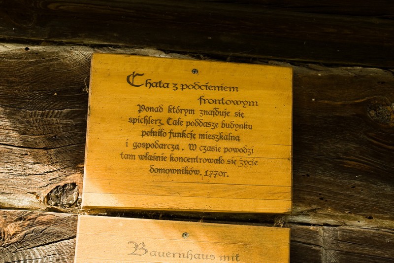 Chrystkowo - dom podcieniowy z 1770 roku 